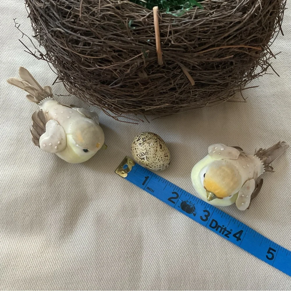 Decorative Birds Nest with 2 Birds and Egg! - Picture 5 of 8